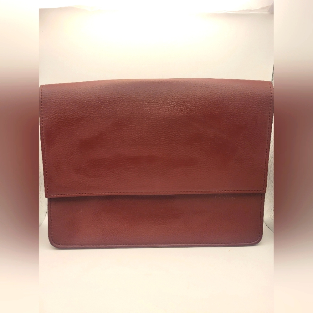 Vol Holzhausen Burgundy Leather Clutch